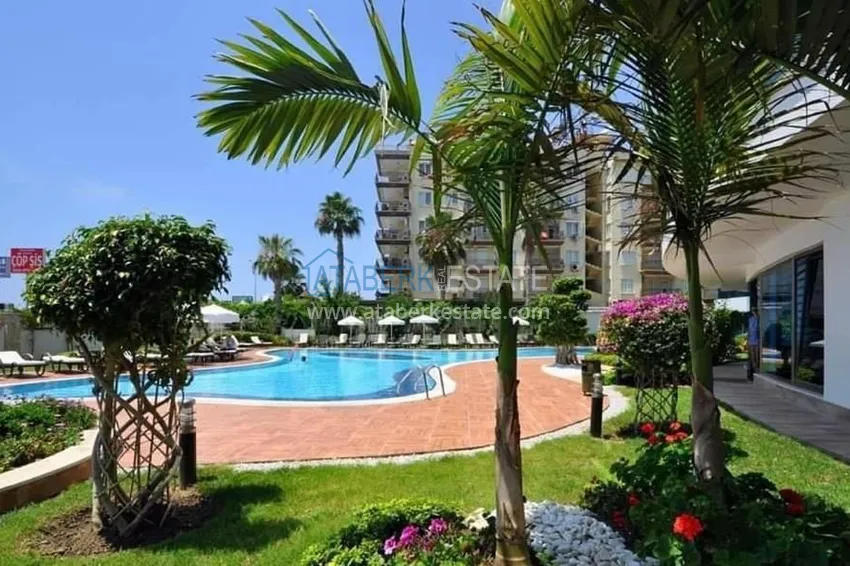 Квартира в Махмутларе с мебелью в комплексе премиум класса, на первой линии 10