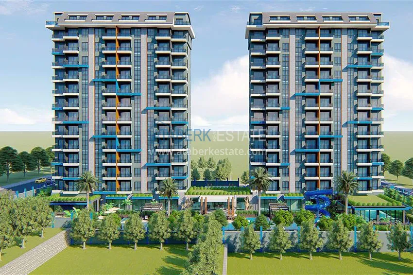 Трехкомнатная квартира в районе Махмутлар, с видом на море 7 