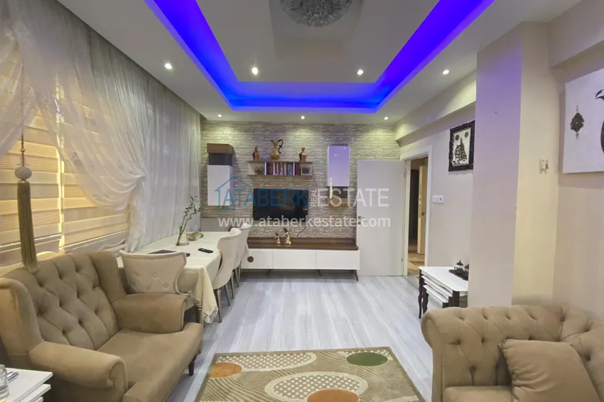 Приобрести Квартира в центре Алании трехкомнатная в небольшом жилом комплексе 7 