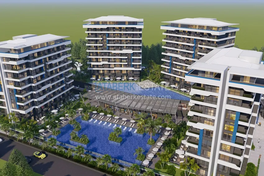 Квартиры в комплексе класса люкс в районе Окурджалар, Алания 7 