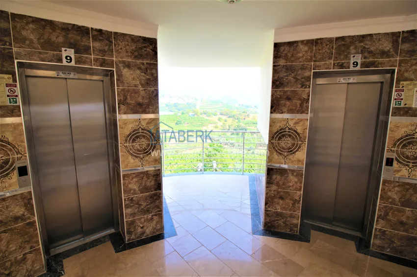 Пентхаус-дуплекс в Махмутларе с мебелью и видом на море и горы 12 