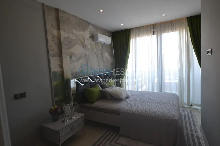 Приобрести Дуплекс с видом на море, в Махмутларе меблированный, первая линия 7