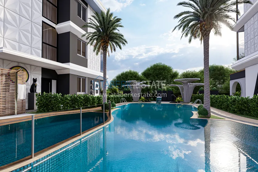 Пентхаус-дуплекс в Алании, район Махмутлар в комплексе на этапе строительства  7 