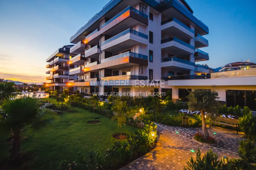 Дуплекс в Алании - район Оба, с отдельной кухней в элитной резиденции  6 