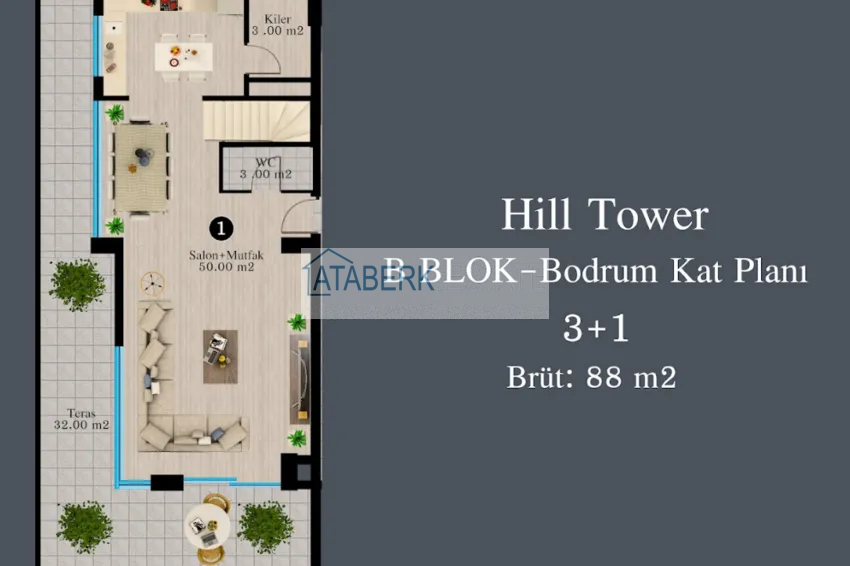 Купить дешево Новый проект жилого комплекса в Алании - район Каргыджак 4 