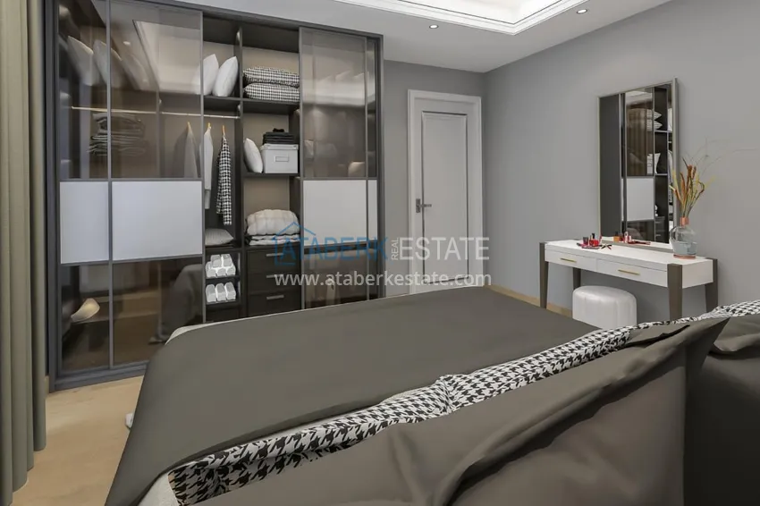 Приобрести Квартиры в Алании - район Махмутлар в строящемся жилом комплексе 8