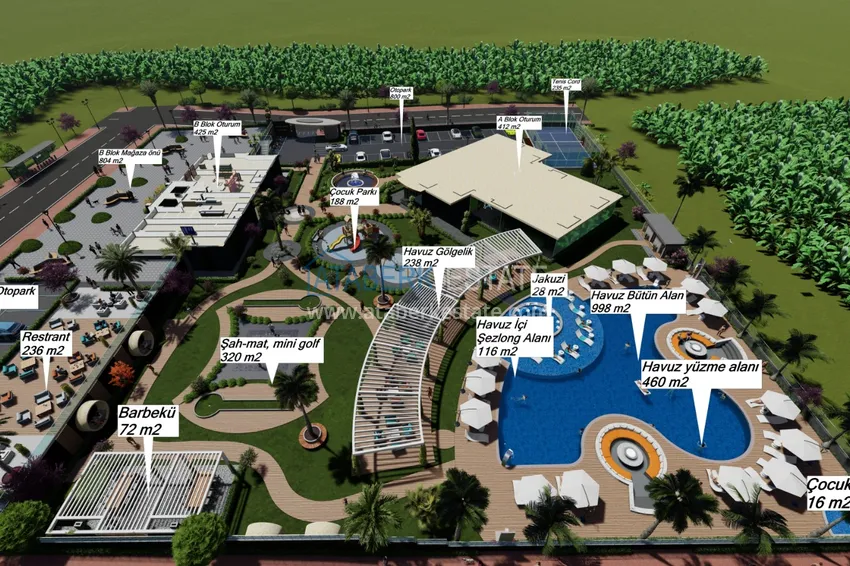 Квартира в Махмутларе от инвестора в комплексе на завершающем этапе строительства с богатой внутренней инфраструктурой 7 