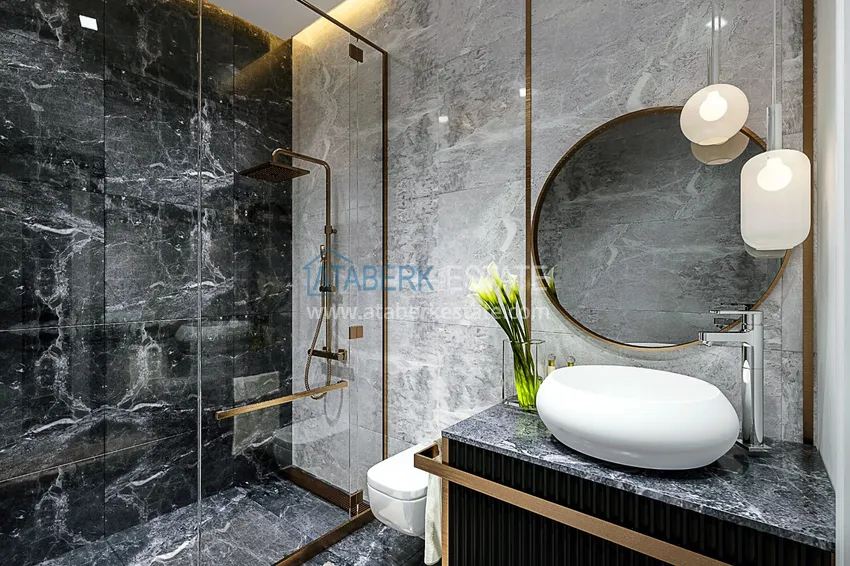 Приобрести Квартира в Махмутларе от инвестора в комплексе на завершающем этапе строительства с богатой внутренней инфраструктурой 8 