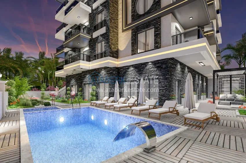 Квартира в Махмутларе от инвестора в строящемся бутик-комплексе 8 