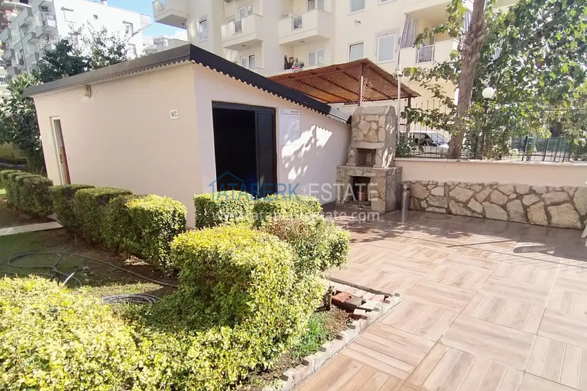 Квартира с мебелью и частичным видом на море в Махмутларе 12 