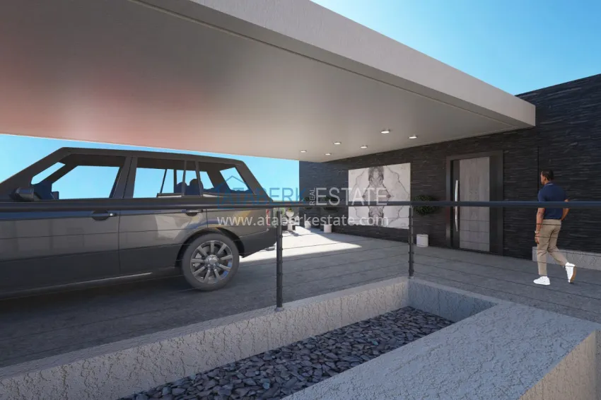 Частная вилла от застройщика в Алании район Бекташ  9 