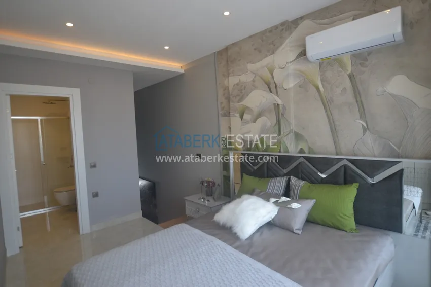 Приобрести Дуплекс с видом на море, в Махмутларе меблированный, первая линия 8