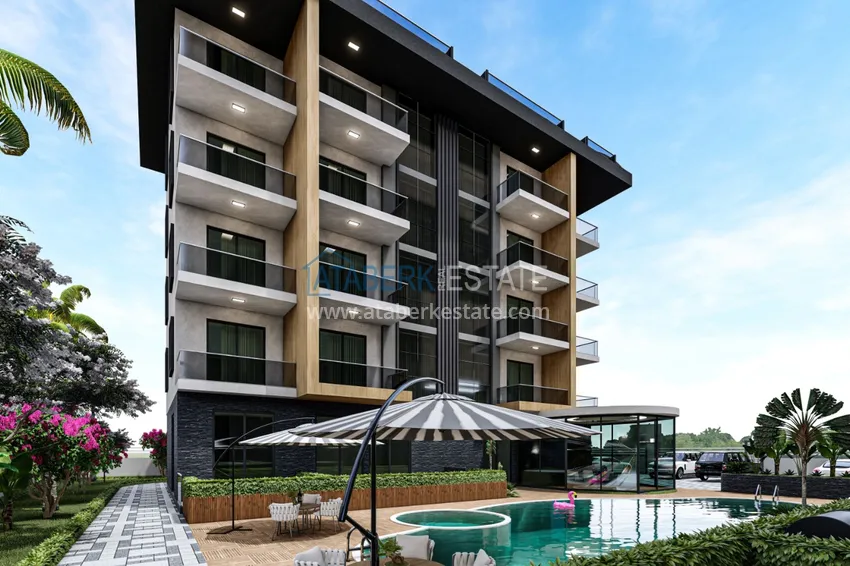 Новый проект комфортабельного жилого комплекса в Алании – район Оба 8