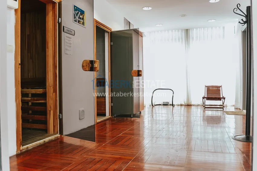 Квартира в Махмутларе с мебелью отдельной кухней и видом на море 9 