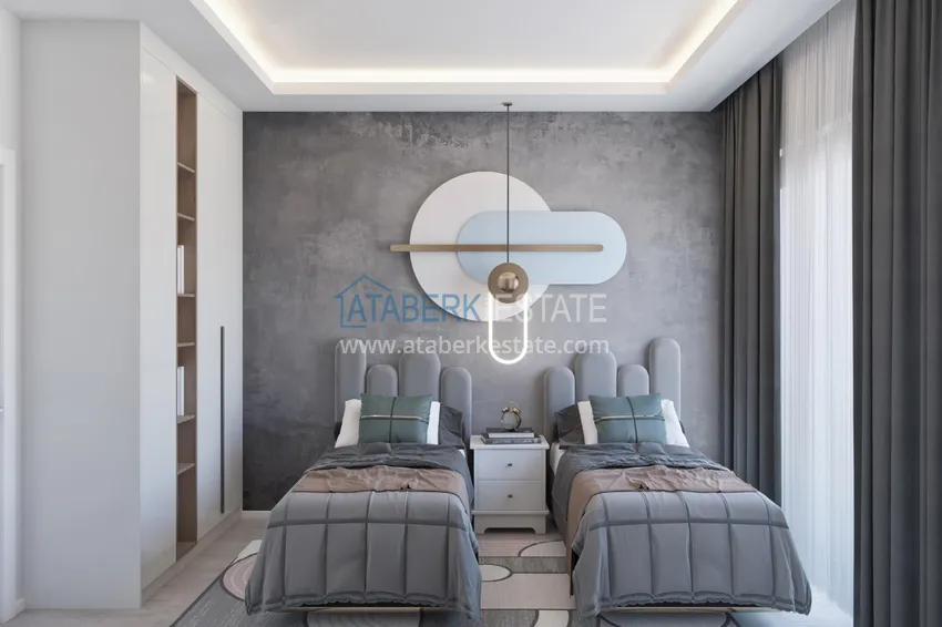 Приобрести Квартиры и пентхаусы в Алании, район Оба от инвестора с рассрочкой в строящемся комплексе 20 