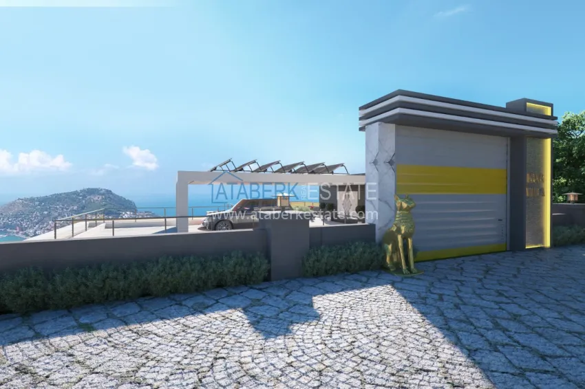 Частная вилла от застройщика в Алании район Бекташ  10 