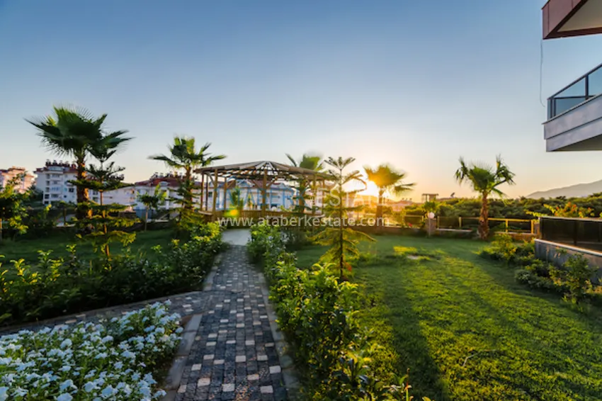 Дуплекс в Алании - район Оба, с отдельной кухней в элитной резиденции  10 