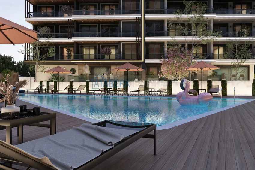 Квартира в Алании – район Оба от инвестора в строящемся комплексе 9 