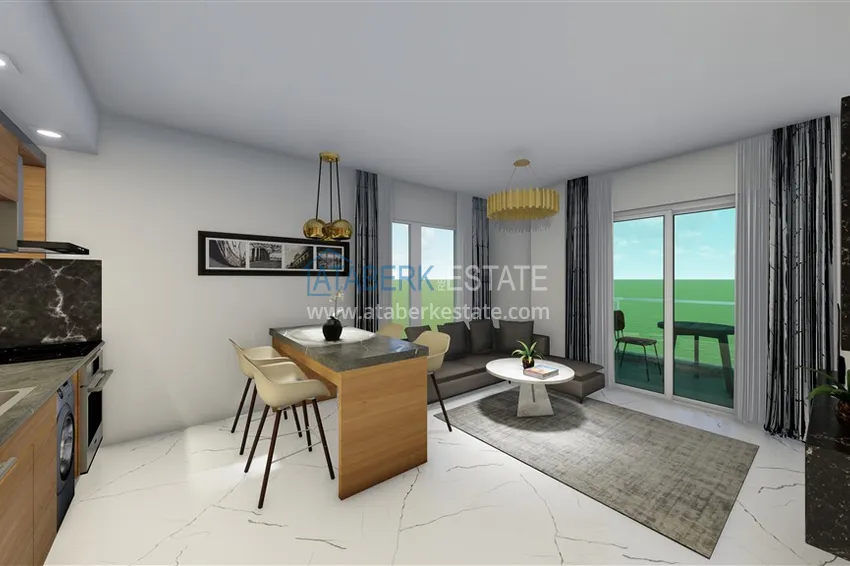 Приобрести Квартиры в Алании - район Оба от инвестора в строящемся комплексе 1 