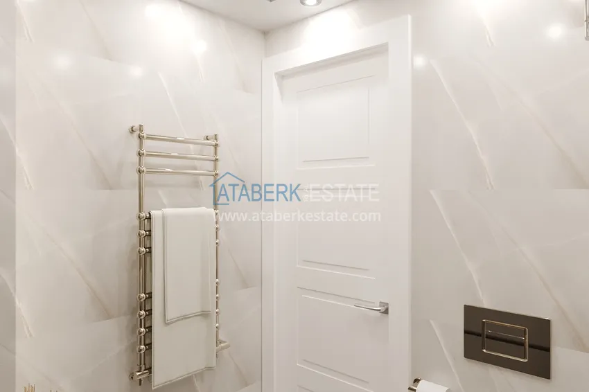 Приобрести Пентхаус-дуплекс в Алании, район Махмутлар в комплексе на этапе строительства  15 