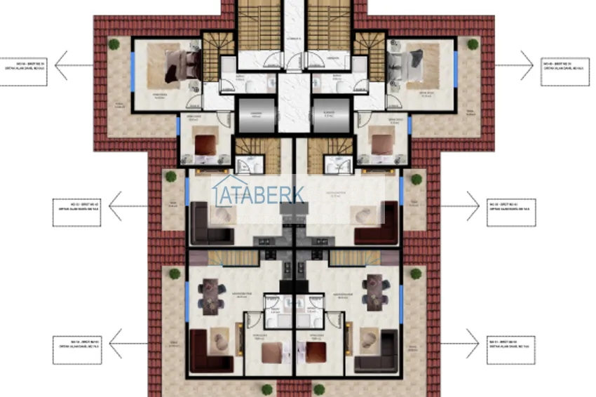 Купить дешево Первичная недвижимость! Квартиры с чистовой отделкой в новом жилом комплексе - Алания, район Авсаллар 4 
