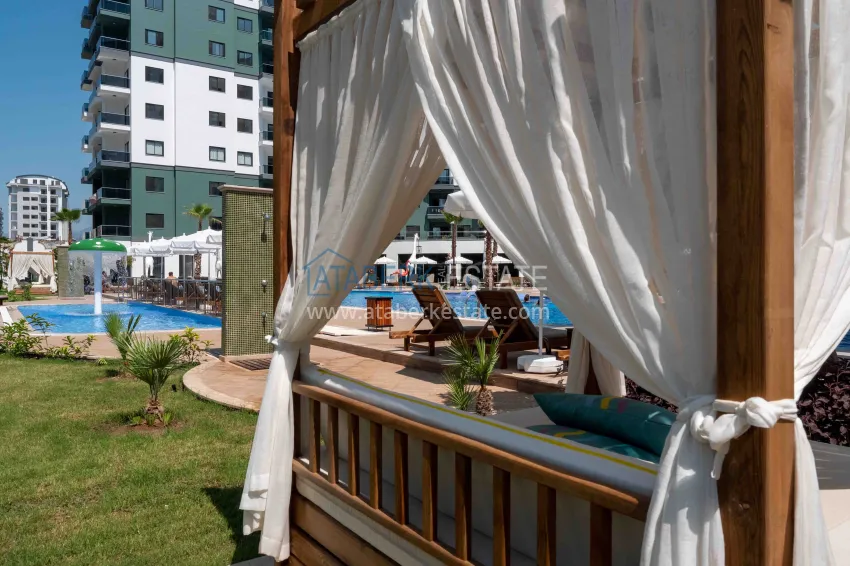 Пентхаус-дуплекс в Махмутларе меблированный с видом на море 13 