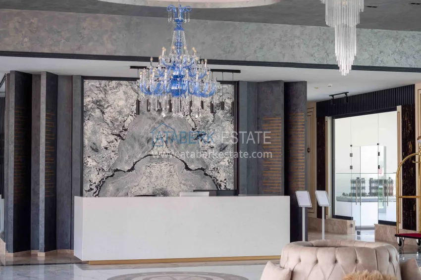 Пентхаус-дуплекс в Махмутларе меблированный с видом на море 22 