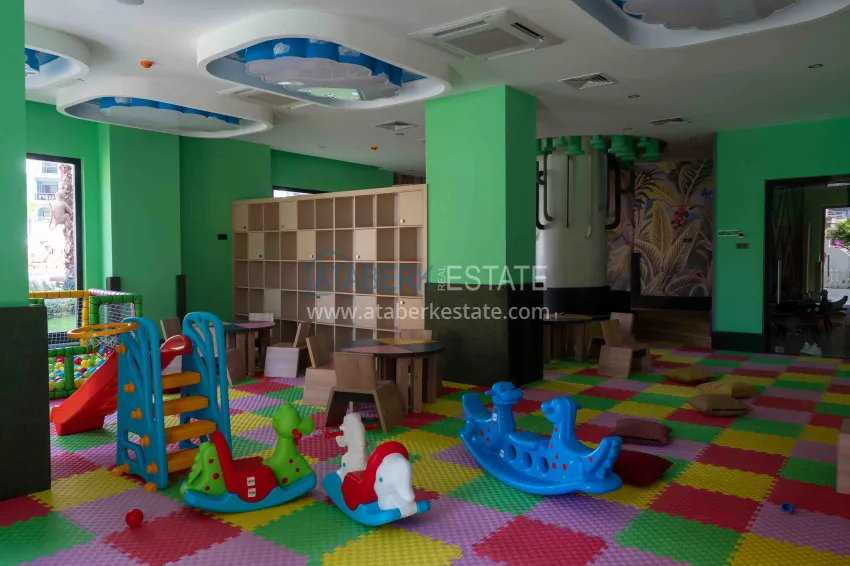 Пентхаус-дуплекс в Махмутларе меблированный с видом на море 38 