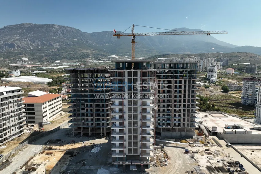 Квартира в Махмутларе от инвестора с мебелью в строящемся комплексе 3 