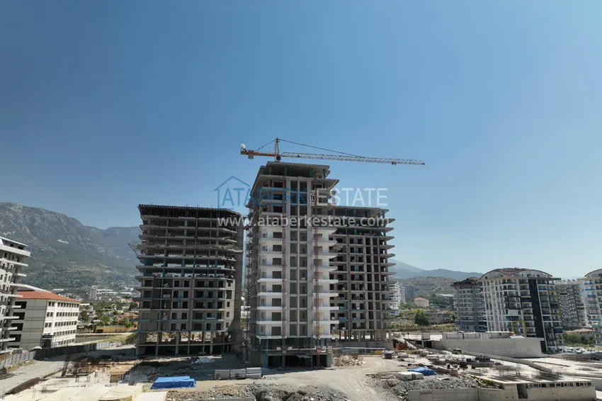 Квартира в Махмутларе от инвестора с мебелью в строящемся комплексе 5 