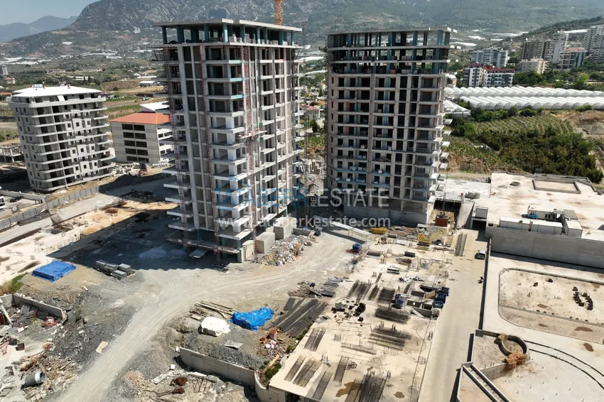 Квартира в Махмутларе от инвестора с мебелью в строящемся комплексе 6 