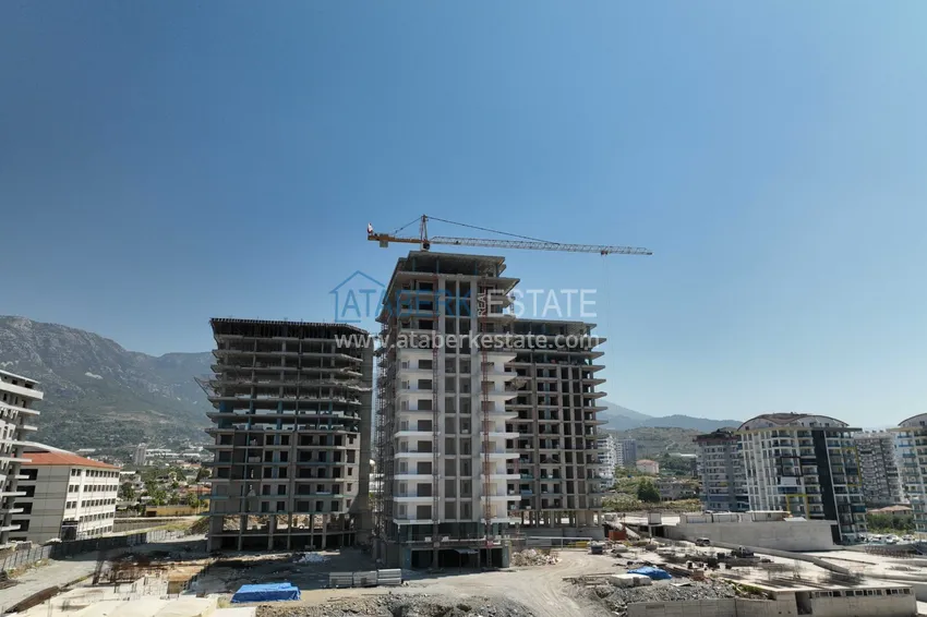 Квартира в Махмутларе от инвестора с мебелью в строящемся комплексе 7 