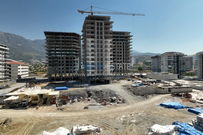 Квартира в Махмутларе от инвестора с мебелью в строящемся комплексе 10 