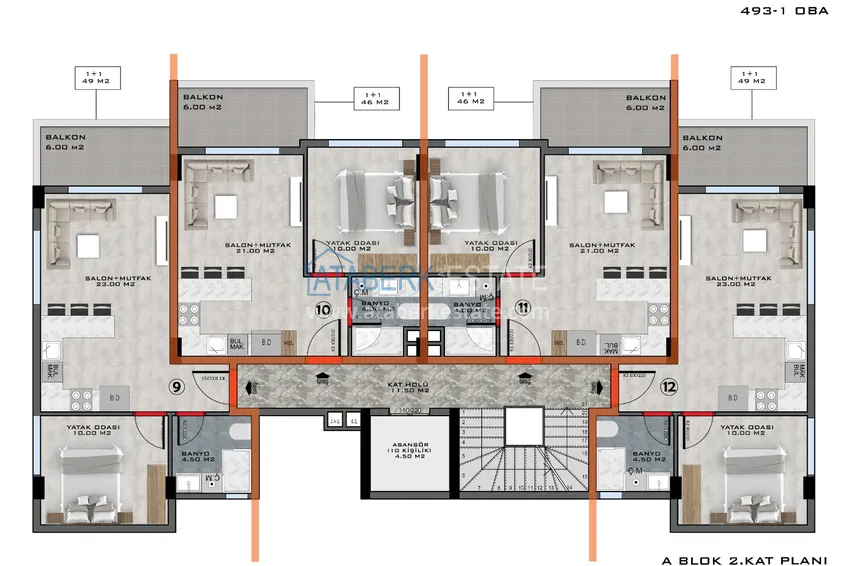 Купить дешево Новый проект комфортабельного жилого комплекса в Алании – район Оба 1