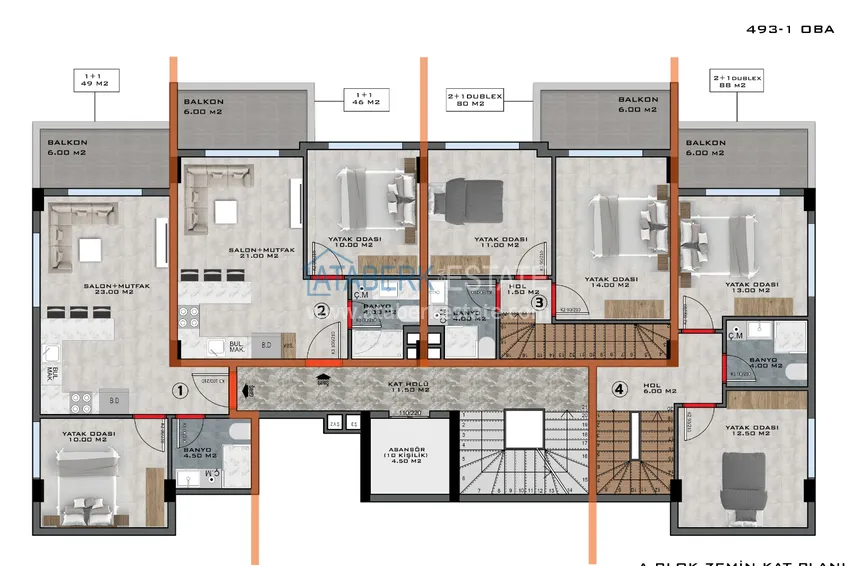 Купить дешево Новый проект комфортабельного жилого комплекса в Алании – район Оба 4