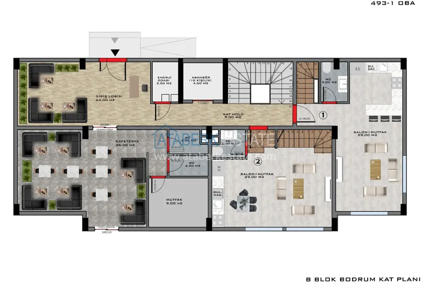 Купить дешево Новый проект комфортабельного жилого комплекса в Алании – район Оба 9