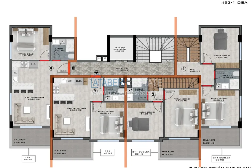 Купить дешево Новый проект комфортабельного жилого комплекса в Алании – район Оба 10