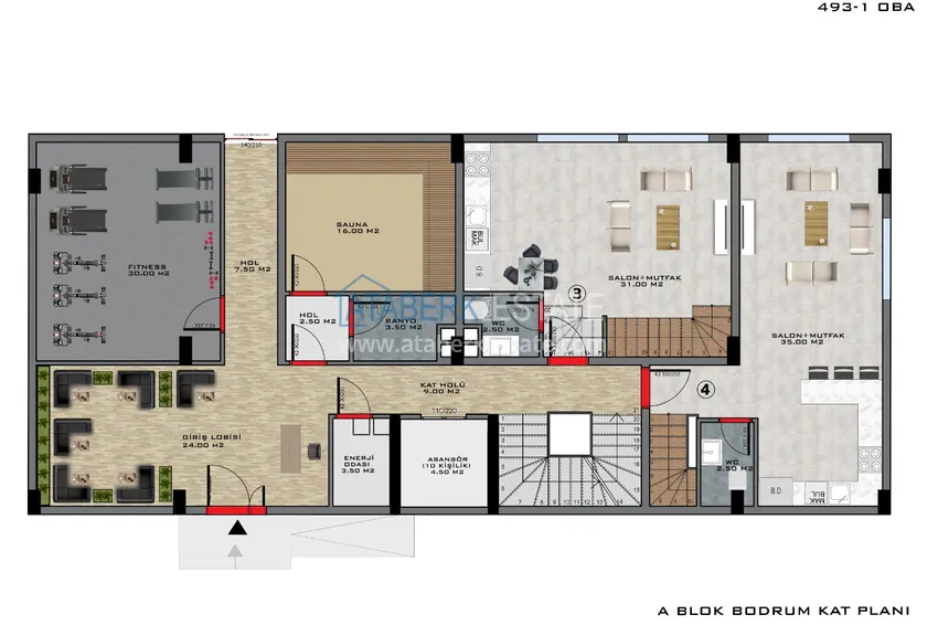 Купить дешево Новый проект комфортабельного жилого комплекса в Алании – район Оба 11