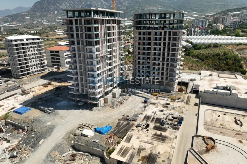 Квартиры в Махмутларе от инвестора в строящемся комплексе 3