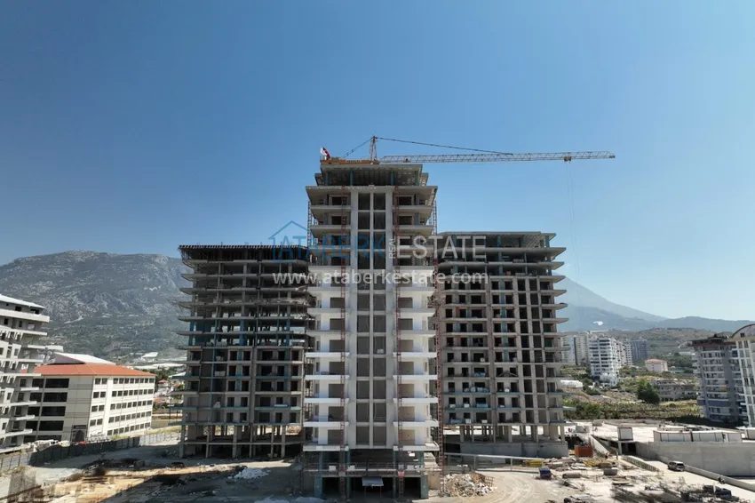 Квартира от инвестора в строящемся комплексе в Махмутларе 27 