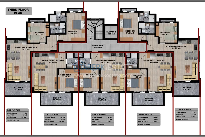 Купить дешево Новый инвестиционный проект жилого комплекса в Алании - район Тосмур 1 