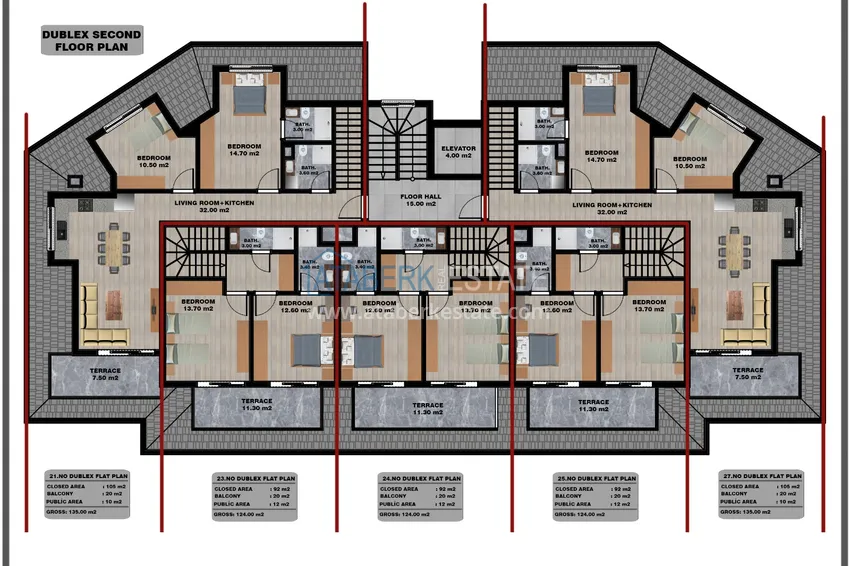 Купить дешево Новый инвестиционный проект жилого комплекса в Алании - район Тосмур 4 