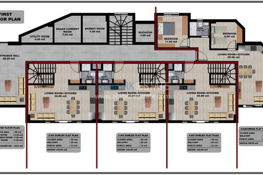 Купить дешево Новый инвестиционный проект жилого комплекса в Алании - район Тосмур 8 