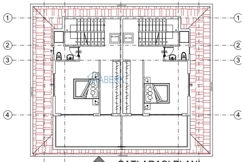 Купить дешево Вилла в Алании, район Тепе – триплекс на два хозяина с панорамным видом  7 