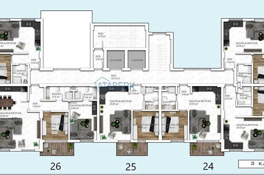 Купить дешево Новый проект жилого комплекса в Алании – район Авсаллар 1