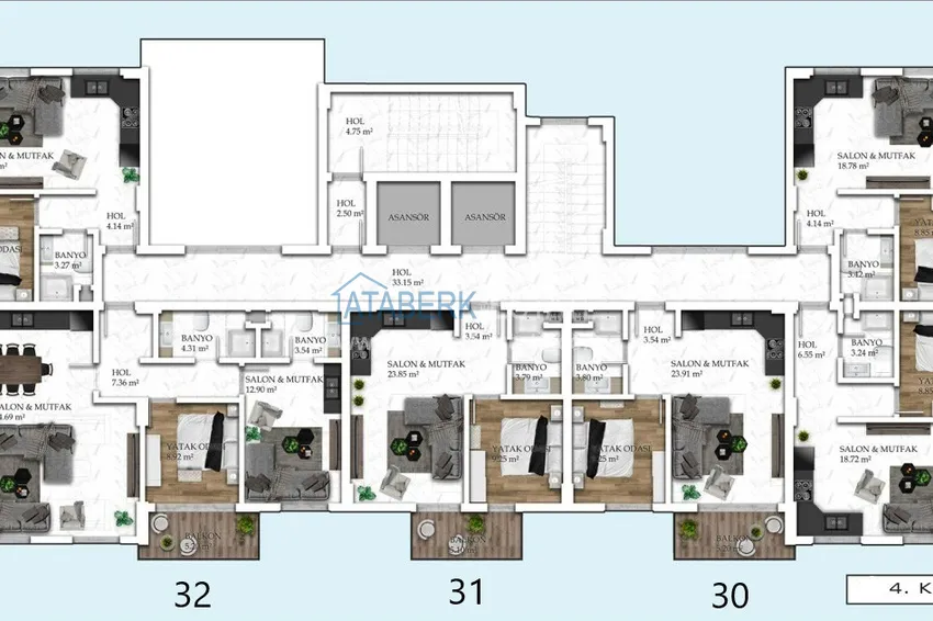 Купить дешево Новый проект жилого комплекса в Алании – район Авсаллар 2