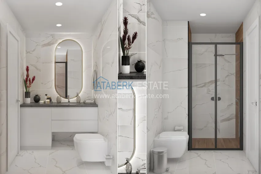 Приобрести Квартиры и пентхаусы в Алании, район Оба от инвестора с рассрочкой в строящемся комплексе 23 