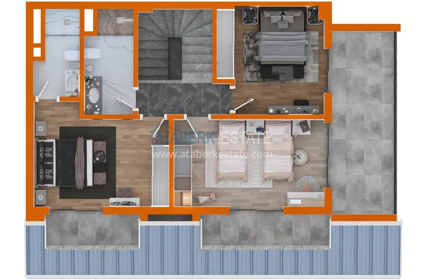 Купить дешево Квартиры и пентхаусы в Алании, район Оба от инвестора с рассрочкой в строящемся комплексе 5 