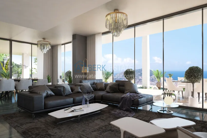 Приобрести Частная вилла от застройщика в Алании район Бекташ  1 