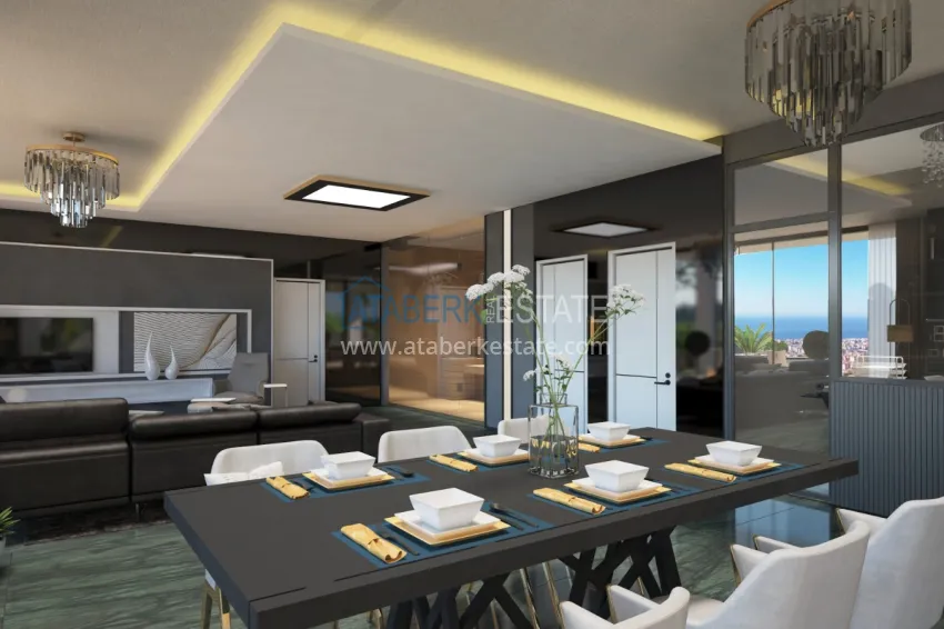 Приобрести Частная вилла от застройщика в Алании район Бекташ  7 